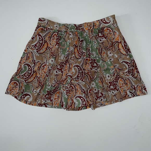 New MANGO Paisley Print Cotton Short Size Small - Picture 5 of 9